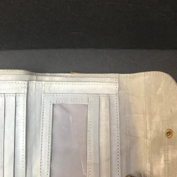Vintage EEL Skin fold wallet - Picture 2 of 8